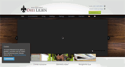 Desktop Screenshot of hoteldreililien.de