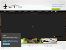 Tablet Screenshot of hoteldreililien.de